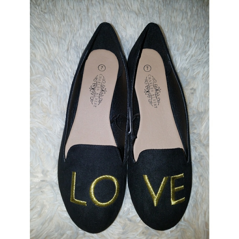 HOST PICK "LOVE" Flats - Size 7